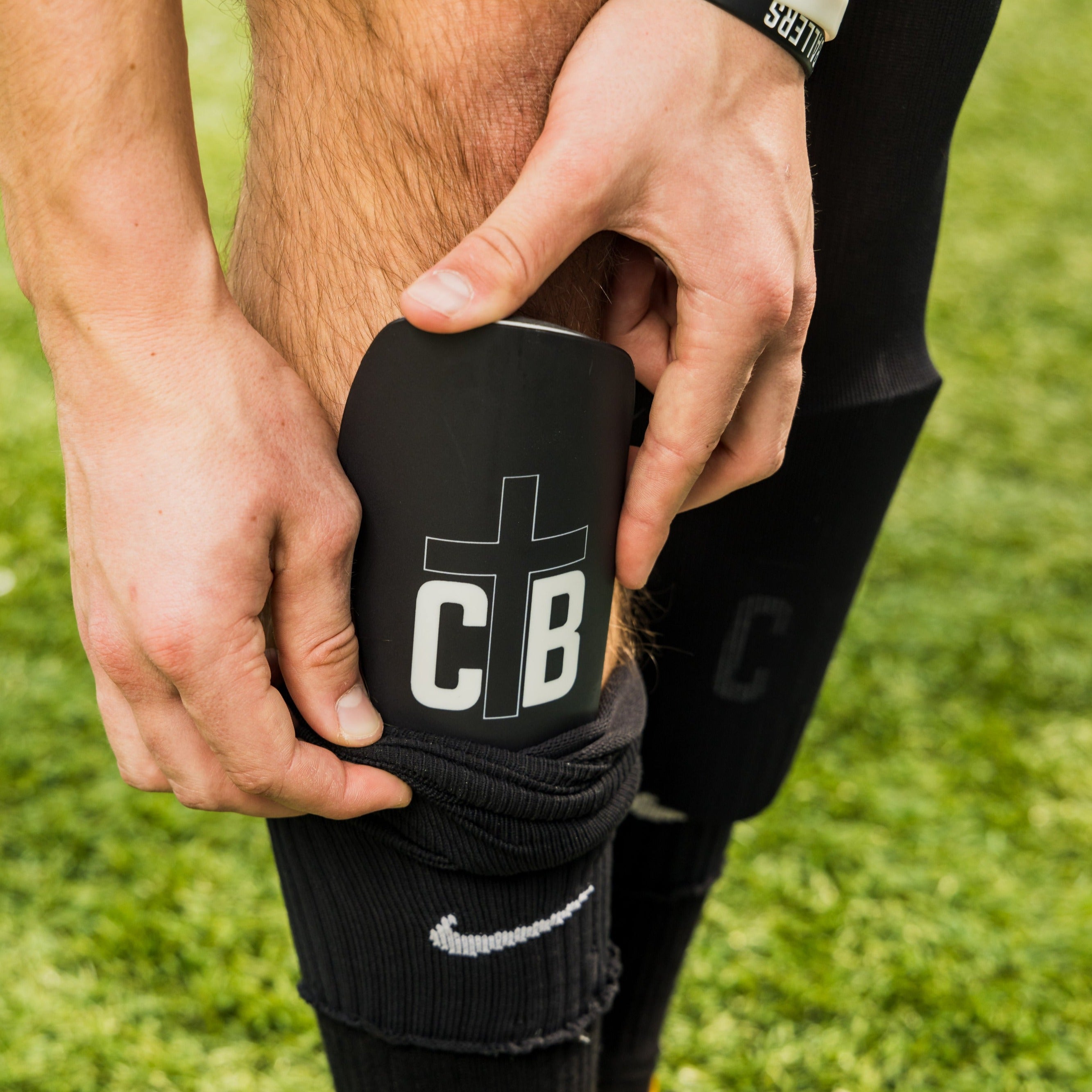 Black Standard Shin Pads