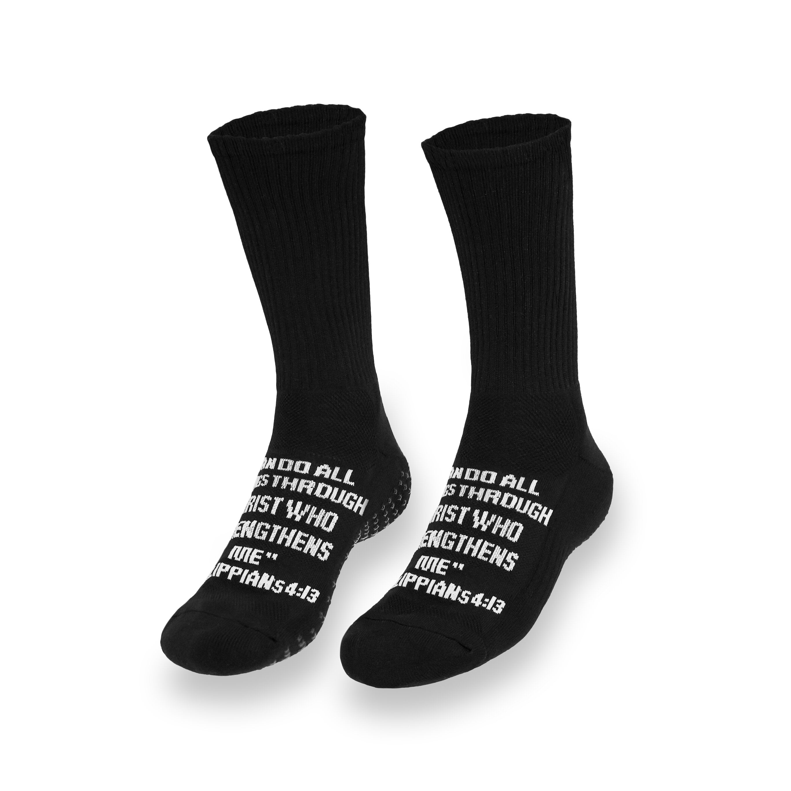 Black Cross Grip Socks